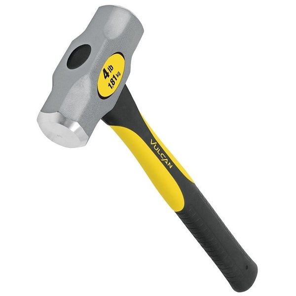 Vulcan 34502 Engineer Hammer, 4 lb Head, Forged Milled Head, Steel Head 34931